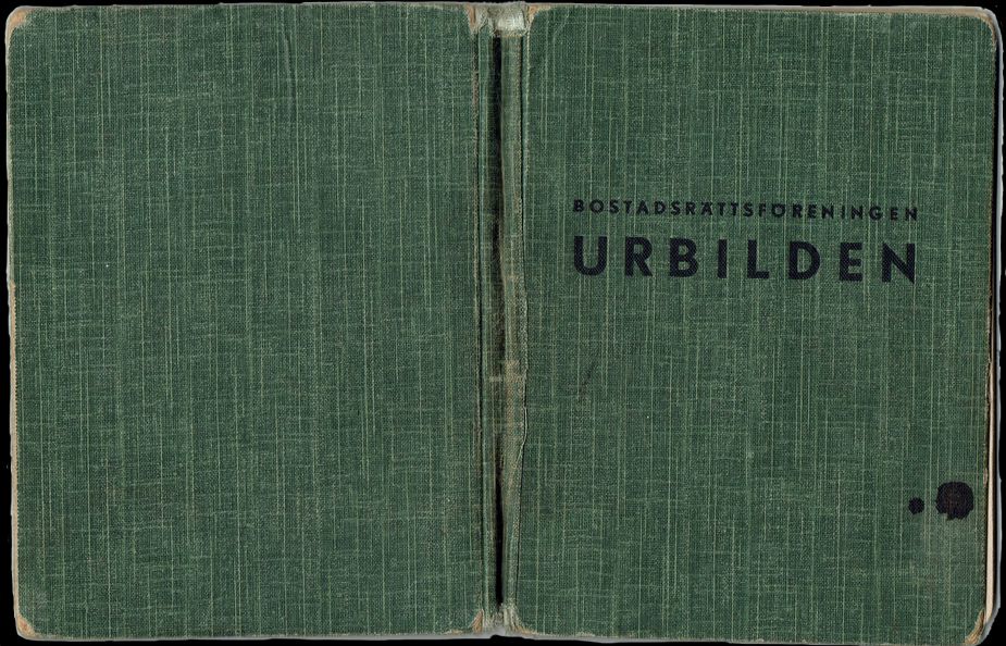 Brf Urbildens lägenhetsbok från 1939.